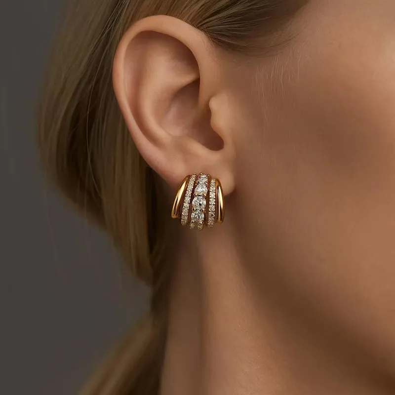 Triple Hoop Earrings